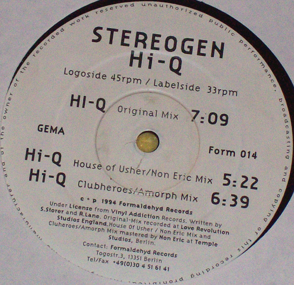 Stereogen — Hi-Q