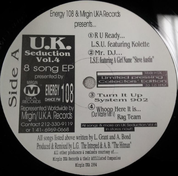 Various — Energy 108 & Mirgin UKA Records Presents U.K. Seduction Vol. 4