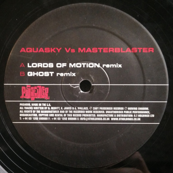 Aquasky vs. Masterblaster — Ghost / Lords Of Motion (Remixes)